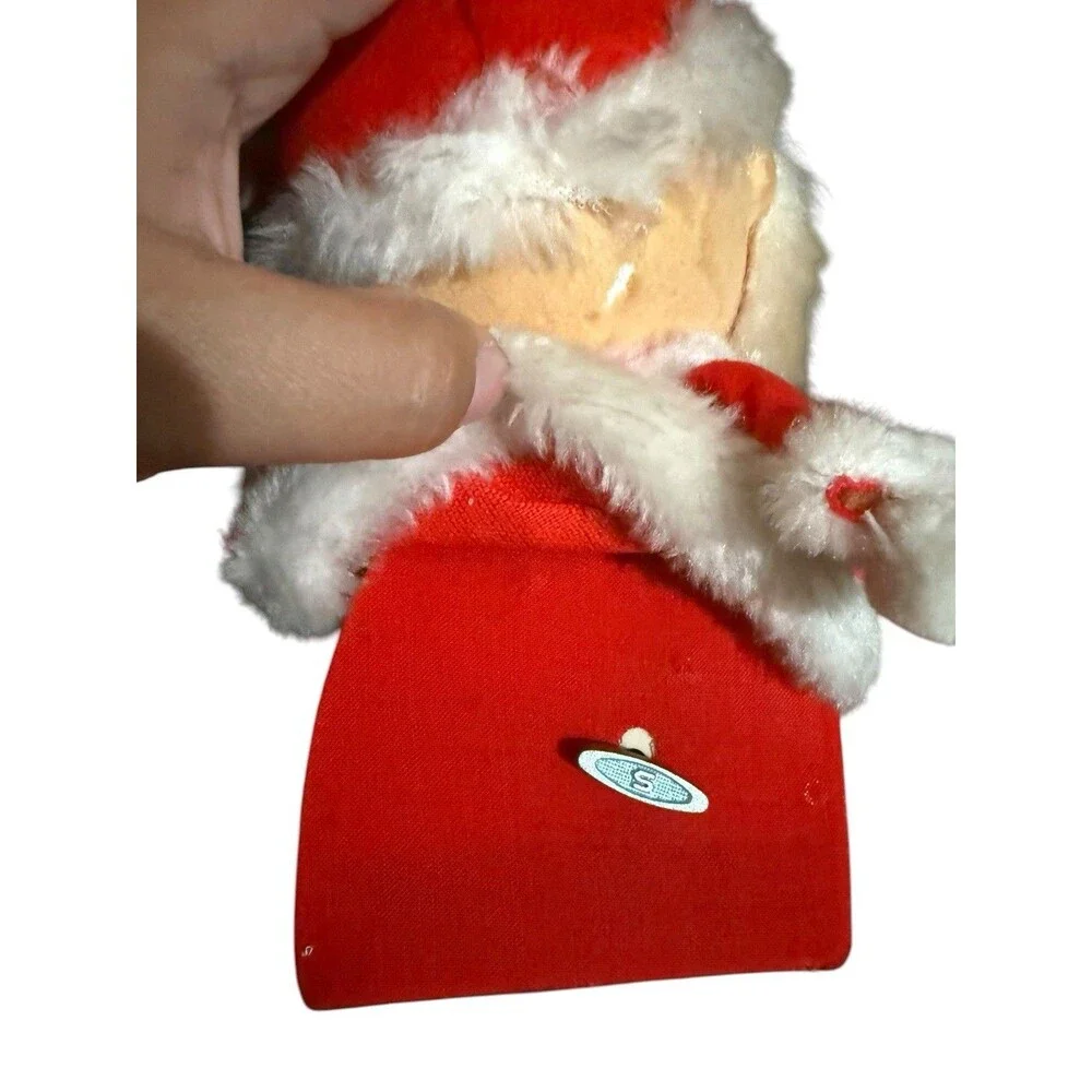 Vtg MCM Homemade Santa Claus Shelf Sitter Christmas Musical Windup One Of A Kind